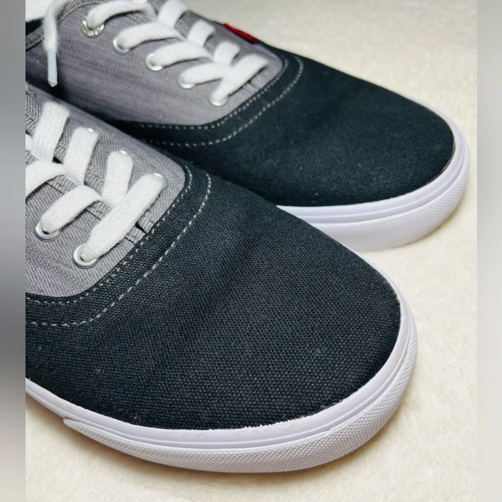 Levi’s Gray men’s Denim Canvas Shoes Sz 10 - Picture 7 of 8